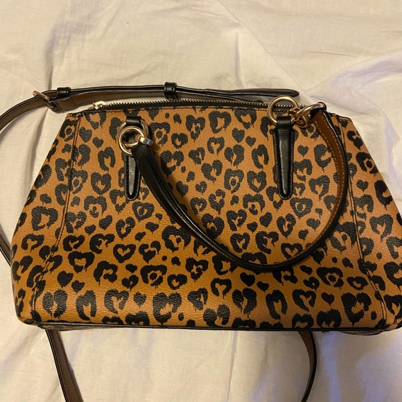 Coach satchel crossbody leopard - Picture 2 of 4